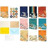 Appreciation Cards For Coworkers, 10 Stück Employee Gratitude Set, Ermutigung Inspirational Stationery, Umschläge enthalten, Office Work Supplies, Teacher Staff Student Notes, Home Thank You Message