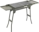 Tragbarer, großer Holzkohlegrill für den Außenbereich, zusammenklappbarer Picknickgrill für Garten und Grillparty