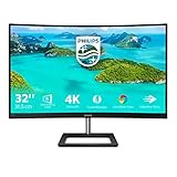 Philips 328E1CA - 32 Zoll UHD Curved Gaming Monitor, 60 Hz, 4ms, AdaptiveSync (3840x2160, HDMI 2.0, DisplayPort) schwarz
