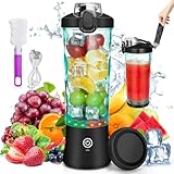 Rainpal Tragbarer Mixer/Mini Standmixer, 600mL USB Wiederaufladbarer Blender mit Becherdeckel, 6 Klingen, Kabelloser Persönlicher Mixer, BPA-Freier Smoothie Maker für Draußen Sport