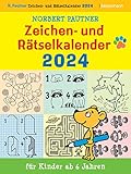 Zeichen- und Rätselkalender für Kinder ab 6 Jahren. ABK 2024