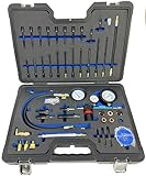 Kompressionstester Kompressionsprüfer Druckverlustprüfer für Benzin u. Dieselmotoren PKW LKW 1525