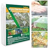 Gemüsenetz,3x10m Insektenschutznetz,Gemüseschutznetz,Pflanzenschutznetz,Feinmaschig,Insektennetz,für Beschützen Pflanzen und Gemüse Obst Blumen Gewächshaus,zum effektiven Schutz vor Schädlingen