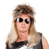 Boland - Perücke Ryan Blond - Schichten - Long - Männer - Rocker - Rock & Roll- 80s & 90s - Punk - ASO