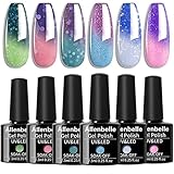 Allenbelle UV Nagellack Thermo Set 6 Farben Mit...