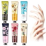 Handcreme Geschenkset, Mini Handcreme Set, Düfte Handcreme Set, Handcreme Geschenkset Frauen, Zur Pflege und Tiefenbefeuchtung, Geburtstagsgeschenk für Frauen, Mama, Freundin, 6 x 30g
