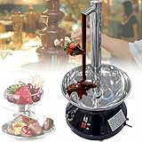 BTOIASYHF Schokoladenbrunnenmaschine, Schokoladenfondue-Set, Brunnengetränkemaschine, Kommerzielle Schokoladenbrunnen, Edelstahl-Wasserfall Für Heiße Schokolade