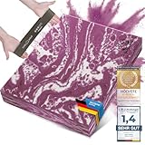 Body & Mind® Balance-Pad; Rutschfestes Balanceboard Weichschaum-Kissen; 40 x 29 cm Balancekissen für Stabilität & Koordination Physio-Training hilft die Tiefenmuskulatur zu Stärken (Violett)