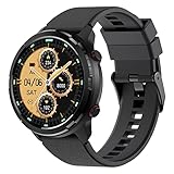 SKG SmartWatch,Robuste Outdoor-Uhr mit GPS,Fitness Tracker mit Herzfrequenz,SpO2,Schlafmonitor,IP68 Wasserdicht, Multi-Sport, 3-Achsen-Kompass,Blutsauerstoff,1,32-Zoll Bildschirm Android iOS,V9C