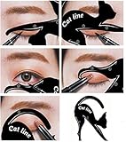 Cat Eyeliner Schablone für Lidschattenkontur (2er Set) für lupenreine Smokey Eyes und Cateyes