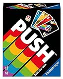 Ravensburger 26828 - Push, Unterhaltsames Kartenspiel für die ganze Familie, Risiko ab 8 Jahren, Ablegespiel für 2-6 Spieler