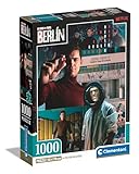 Clementoni 39850 Berlin – 1000 Teile, Netflix-Puzzle Das Papierhaus/Money Heist, vertikal, Spaß für Erwachsene, Made in Italy, Mehrfarbig