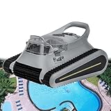 Kabelloser Poolroboter, Maximale Reinigungsfläche: 120 m², Wandkletterfunktion, Wassertiefe: 0,5–3 m, Geeignet für Unterirdische Pools, Wandreinigung