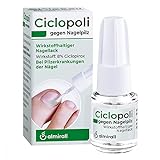 Ciclopoli gegen Nagelpilz, bei Pilzerkrankungen der Nägel, Anti-Pilz-Nagellack mit bewährtem Wirkstoff Ciclopirox und Tiefwirk-Effekt, nur 1x täglich auftragen, 6.6 ml