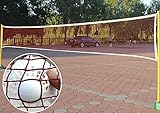 Tragbares Tennisnetz Badmintonnetz Outdoor Volleyballnetz Garten Netz für Tennis, Volleyball Badminton Square Wettkampf Trainingsnetz 6.1m*0.76m Nettoloch 2.5 * 2.5cm