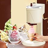 LLYLA Softeismaschine, 1L Home DIY Kitchen Automatic Mini Fruit Softeismaschine für Zuhause, Softeis