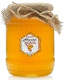ROHER HONIG direkt vom Imker aus Polen | 1,1 KG | AKAZIEN | Roh, natürlich, sehr gesund, ohne Zusätze. Ungefiltert, nicht geschleudert oder erhitzt | Gemacht von Bienen