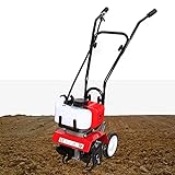 Gartenfräse Kultivator 52CC 2Takt Motorhacke Bodenfräse Gartenfräse Benzin für den Einsatz auf Bauernhöfen, Parks, Gärten, Höfen, Feldern