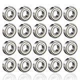 20 Pack 608 ZZ Kugellager, 608zz Metall Double Shielded...
