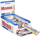 Weider Low Carb High Protein Eiweißriegel, Mix-Box in den Sorten Schokolade, Stracciatella und Erdnuss-Karamell, 24 Stück pro Box, Fitness & Bodybuilding, 24 x 50 g