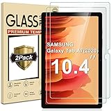 [2 Stück] Schutzfolie für Samsung Galaxy Tab A7 10.4 Zoll 2020 (SM-T500/T505/T507), Schutz Glas Folie Displayschutz, [9H Härte, High Definition] Gehärtetes Glas Displayschutzfolie