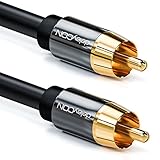 deleyCON 3,0m Subwoofer Kabel - Cinch RCA Digitales...