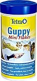 Tetra Guppy Mini Flakes Fischfutter - ausgewogenes, nährstoffreiches Flockenfutter für Guppies, 250 ml Dose