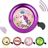 Klingel Kinderfahrrad,Fahrradklingel Kinder Mädchen,Kinder Fahrradklingel,Fahrradklingel Mädchen,Fahrradklingel Kinder Einhorn,Klingel für Kinderfahrrad,Klingel Fahrrad Mädchen