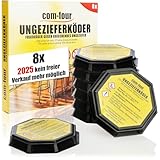 com-four® 8X Ungeziefer Köder-Falle, anwendungsfertige...