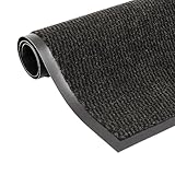 CIADAZ Schmutzfangmatte, Fussmatte, Fußmatte, Eingangsteppich, Schmutzmatte, Schutzmatten, Teppich Eingang, Rechteckig Getuftet 60x90 cm Schwarz