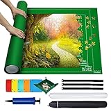 MOZOOSON Puzzlematte, Puzzle Matte Roll Up für 2000 1000 Teile Jigsaw , Puzzelteppich Mat Aufbewahrung 1500 Pad, 6PCS Sortierer