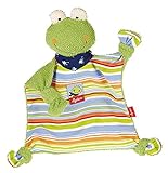 sigikid, Mädchen und Jungen, Schnuffeltuch Frosch, Fortis Frog, Grün/Mehrfarbig, 48934