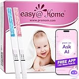 Easy@Home 50 Ovulationstest + 20 Schwangerschaftstest Frühtest - Empfidlich Kinderwunsch Fruchtbarkeitstests für Eisprung 25 mIU/ml und Schwangerschaftstests mit Optimaler Sensitivität