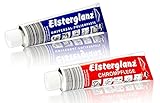 Elsterglanz 2er SET 150ml XXL Tube Chrom,Universal Politur, Paste