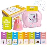 448 Sprechende Lernkarten Französisch Für Kinder, Sprechende Flash Karten Französisch, Lernkarten Für Kinder Von 2 Bis 6 Jahren, Motami Französisch Mit 3 Sprachmodi-Französisch/Englisch/Zweisprachig