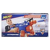 NERF N-Strike Elite Hyper-Fire halbautomatischer Spielzeugblaster, mit Trommelmagazin