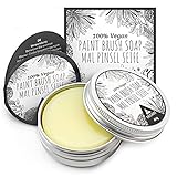 Pinselreiniger für Acrylfarbe und Aquarell - Künstlerseife und Malpinsel Reiniger | 40g vegane Pinselseife für Künstler | Tritart