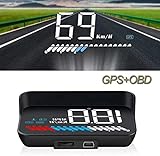 Head Up Display Auto HUD Anzeige OBD2 & HUD GPS Anzeige,...