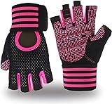 DAUJI Fitness-Handschuhe mit voller Handfläche schützen Fitness-Trainings-Handschuhe Anti-Rutsch-Gewichtheber-Handschuhe Multi-Sport-Handschuh (Color : Black Orange, Size : XL)