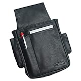 Kellnertasche Leder schwarz für Kellnerbörse stabiles Kellnerhalfter Leder Kellnerholster schwarz