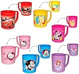 Trinkbecher/Henkeltasse - Mädchen Motiv - incl. Name - aus Kunststoff Plastik - Tasse - Kindertasse/Kinderbecher - für Baby - Trinklerntasse/Trinkbe..