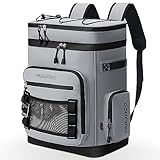 Hulongo Großer Wasserdichter Isolierter Kühlrucksack Auslaufsicherer Faltbar Kühler Rucksack