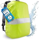 Nextcover® NEU Universeller Regenschutz für Rucksack & Schulranzen [AquaShield] I 100% Wasserdichter Rucksack Regenschutz für effektiven Schutz vor Nässe I Rucksack Überzug Reflektierend I Regenhülle