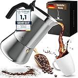 VINTAGENUSS Espressokocher Induktion für 4-6 Tassen -...