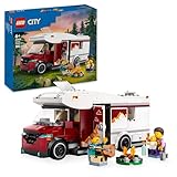 LEGO City Abenteuer-Wohnmobil - Wohnwagen Spielzeug für Jungen und Mädchen ab 6 Jahren - Inkl. 3 Minifiguren und Camping Zubehör - Geschenkidee zum Geburtstag und für die Feiertage 60454