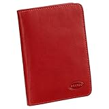 Branco Leder Ausweisetui Ausweishülle Kreditkartenetui Ausweismappe Kartenetui KFZ Mappe Etui Farbe Rot