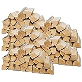 Flameup Brennholz Buche, Kaminholz mit Rinde, Buchenholz, Feuerholz für Ofen, Kamin, Kaminofen, Feuerschale, Grill, Holzscheite 25 cm, getrocknet, Menge:150 kg