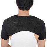 XGOPTS Schulterwärmer Damen Herren Schulterbandage Schulterpolster Wolle Schulterstütze Wärme Schulter Bandage Nackenwärmer für Rücken (Unisex,1er Pack)