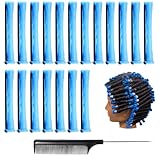 Arcjunys Dauerwellen Wickler Lockenwickler Klein 0.35 Inch Lockenwickler Kurze Haare Dauerwellen Wickler Groß Perm Rods Lockenwickler Dauerwelle mit Stahl Spießente für DIY Haarstyling 24Stück