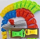 Alcrea 36 (/44/50) GRÖSSERE Sockenklammern für Waschmaschine und Trockner. Best Preis-Leistungs-verhältnis, lesen, Sockenclips für Dicke Socken. Sockenhalter mit großen Haken. Sockenklammern
